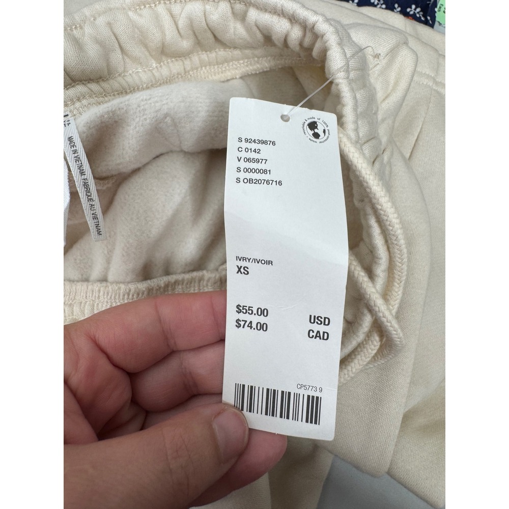 Out From Under Urban Outfitters Ivory Fleece Flare Sweatpants XS New - Picture 4 of 4